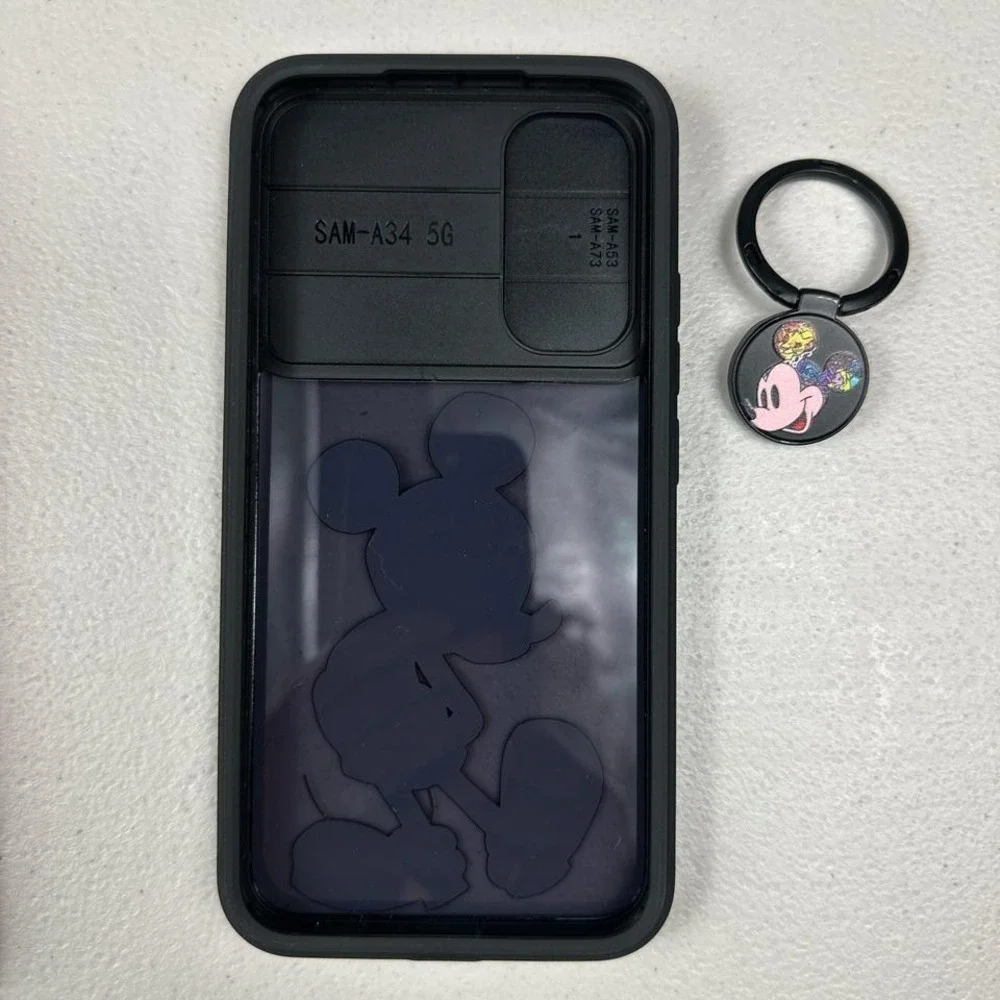 Samsung A34 5G Disney Mickey Mouse multi-coloured phone case with ring holder‎